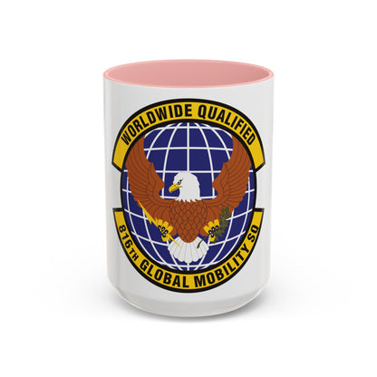 816th Global Mobility Squadron (U.S. Air Force) Accent Coffee Mug