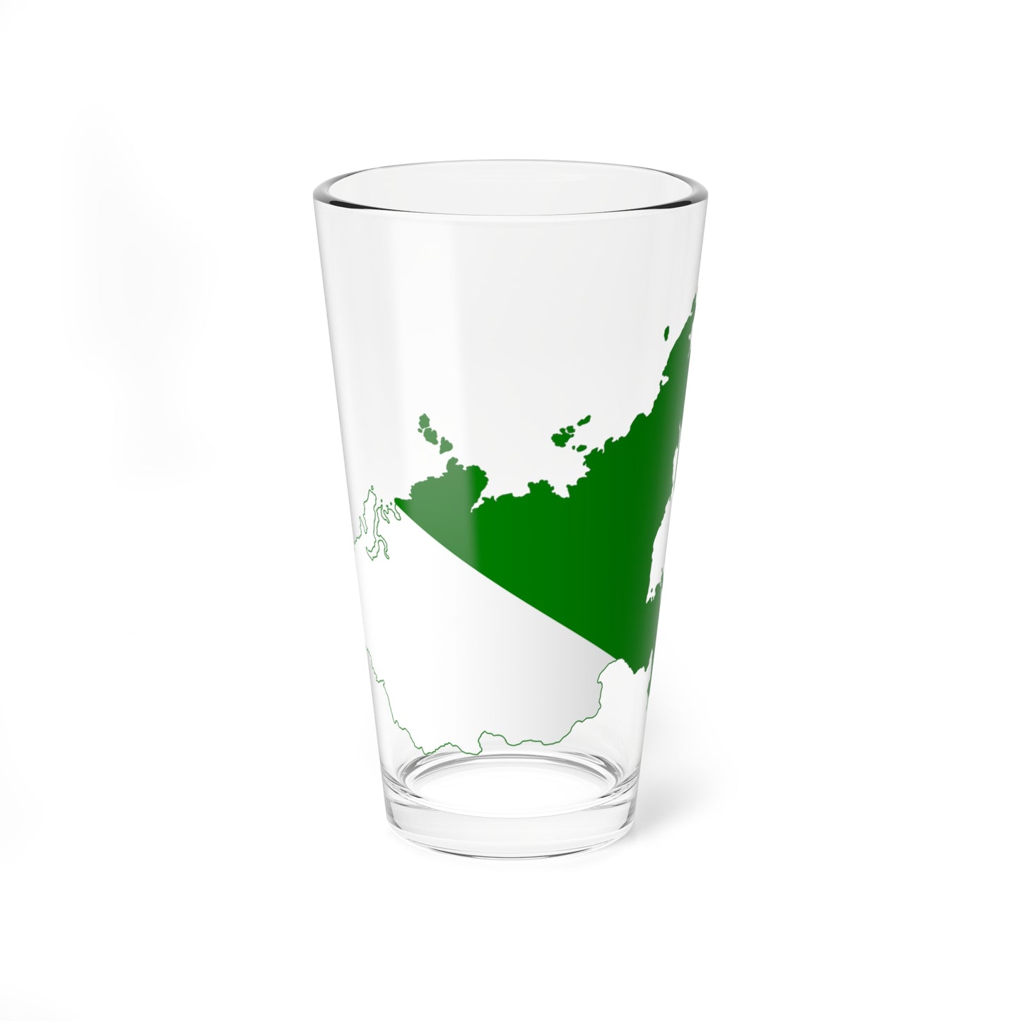 Flag map of Siberia (Russia) Pint Glass 16oz