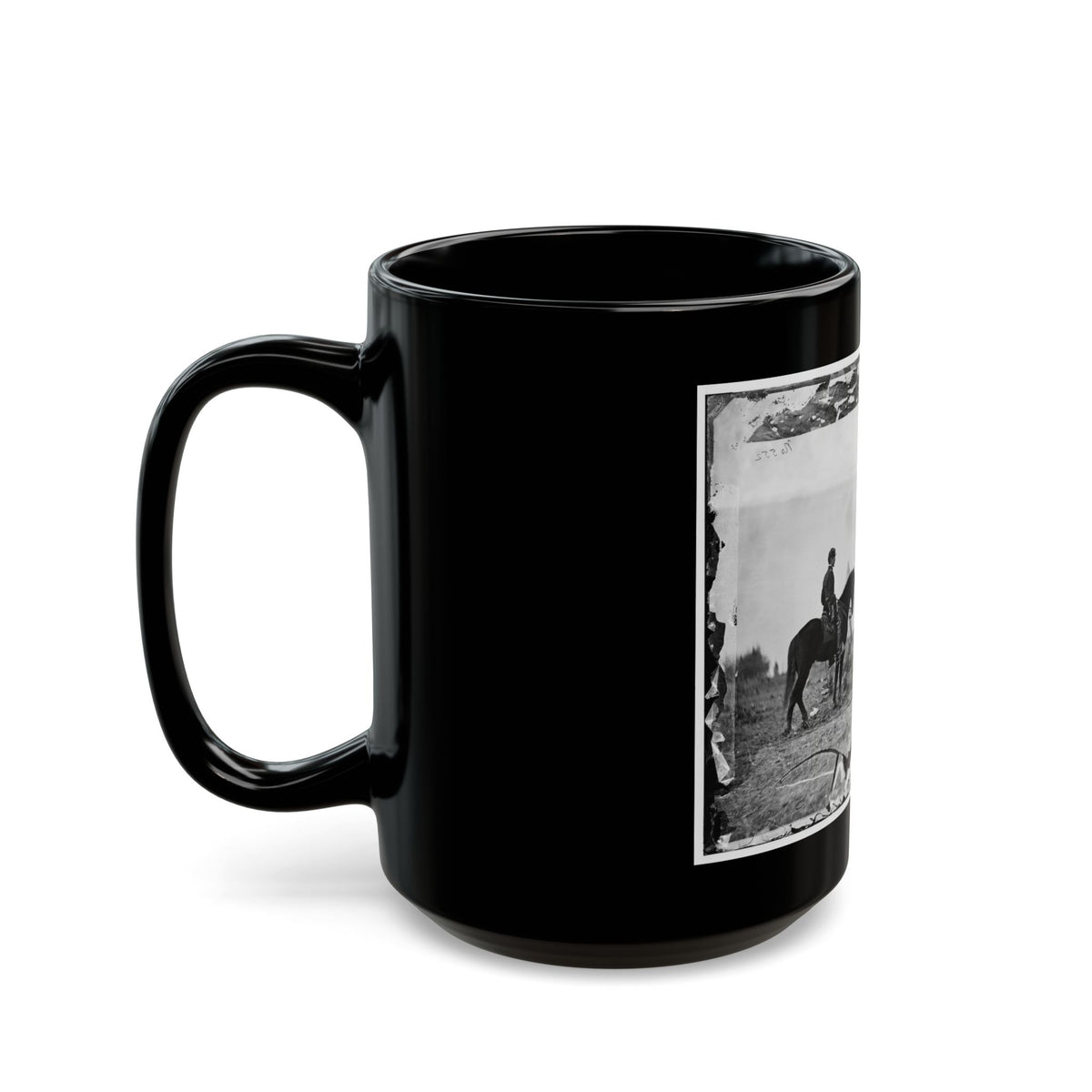 Falmouth, Va. Aides De Camp To Gen. Joseph Hooker  Capts. William L. Candler, Harry Russell, And Alexander Moore (U.S. Civil War) Black Coffee Mug