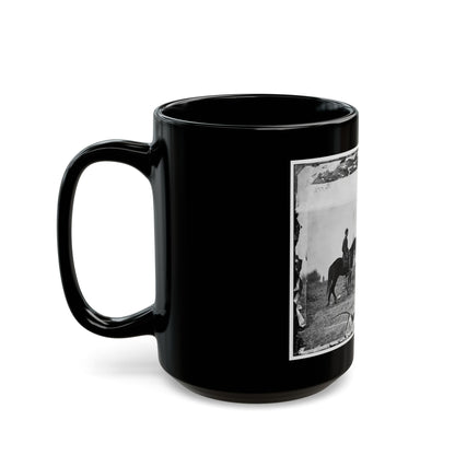 Falmouth, Va. Aides De Camp To Gen. Joseph Hooker  Capts. William L. Candler, Harry Russell, And Alexander Moore (U.S. Civil War) Black Coffee Mug