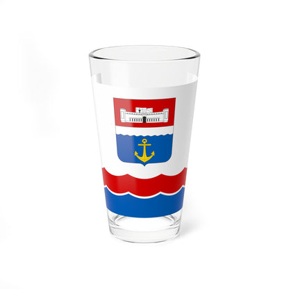 Flag of Nakhimov district (Russia) Pint Glass 16oz