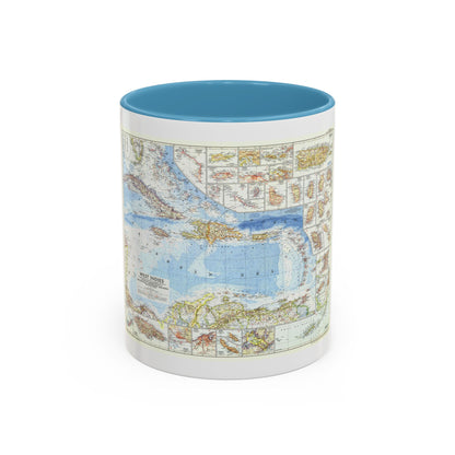 West Indies (1954) (Map) Accent Coffee Mug