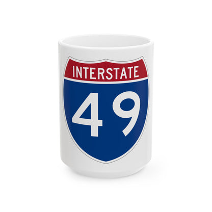 Interstate 49 (U.S. Highways) White Coffee Mug