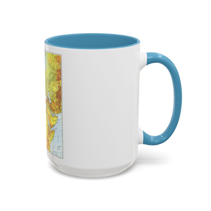 Europe, Africa, and Western Asia - Theater of War (1942) (Map) Accent Coffee Mug