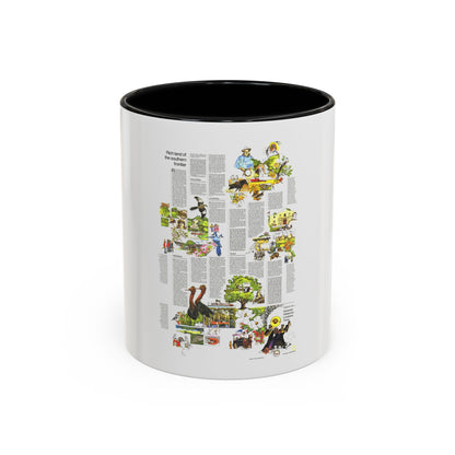 USA - South Central States 2 (1974) (Map) Accent Coffee Mug