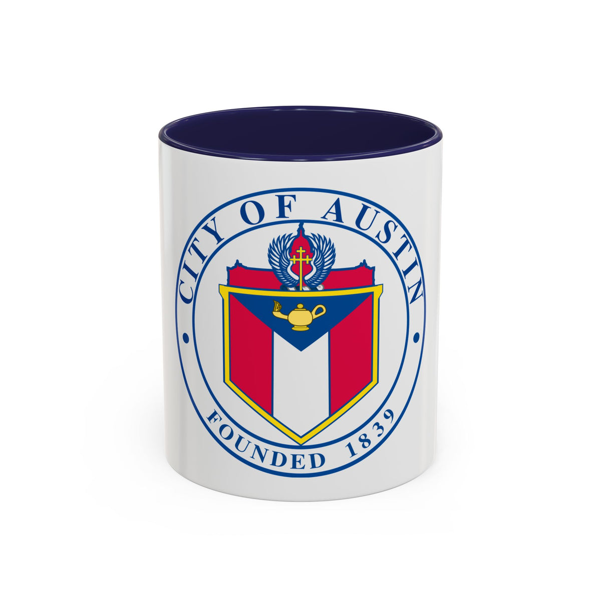 Seal of Austin TX - Accent Coffee Mug
