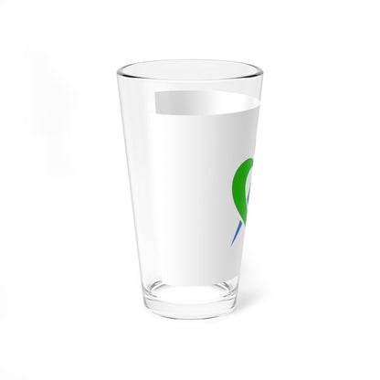 Flag of Yasu Shiga (Japan) Pint Glass 16oz