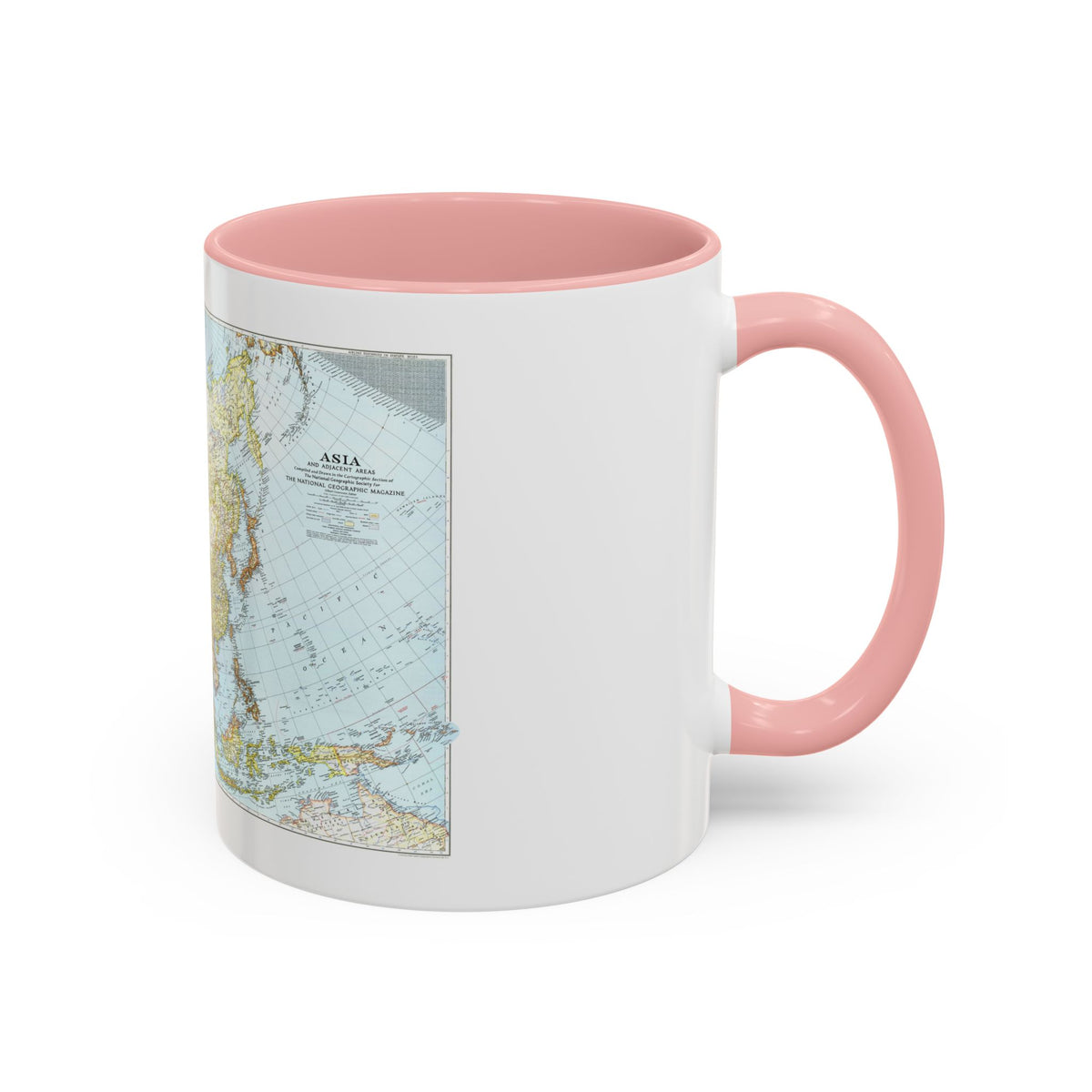 Asia and Adjacent Areas (1942) (Map) Accent Coffee Mug