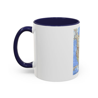 North America (1964) (Map) Accent Coffee Mug