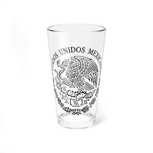 Seal of the Government of Mexico linear (Mexico) (Coat of Arms) Pint Glass 16oz