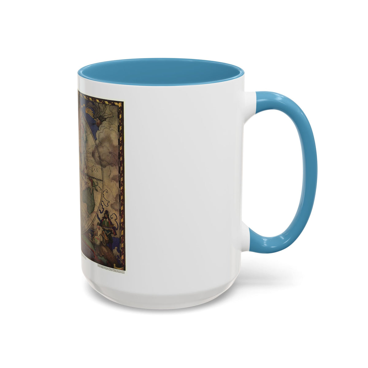 Map of Discovery- Eastern Hemisphere (1928) (Map) Accent Coffee Mug