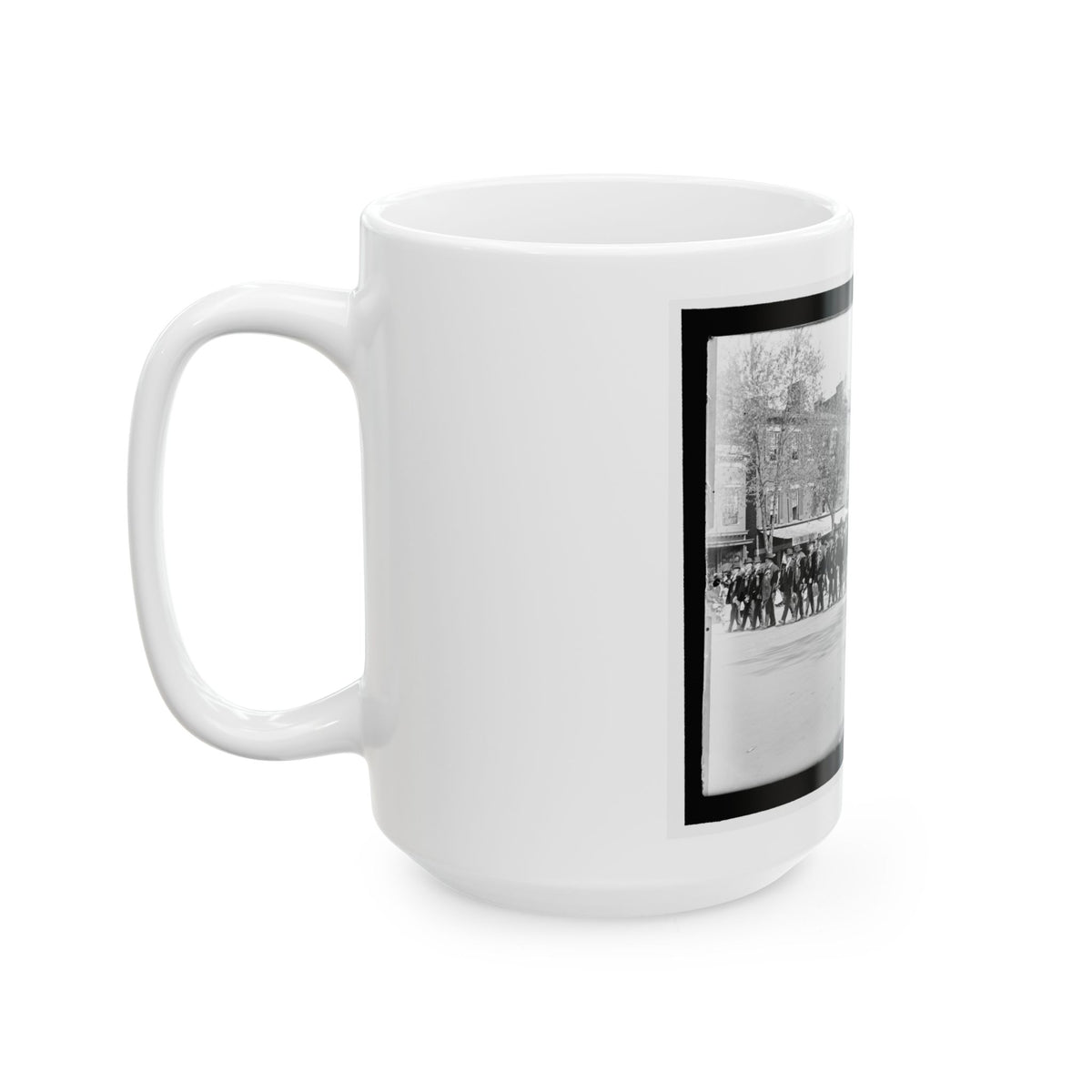 A Large Post In The Great Parade (U.S. Civil War) White Coffee Mug