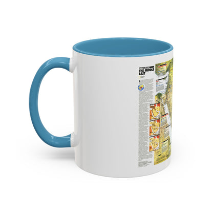 Middle East - States in Turmoil (1991) (Map) Accent Coffee Mug