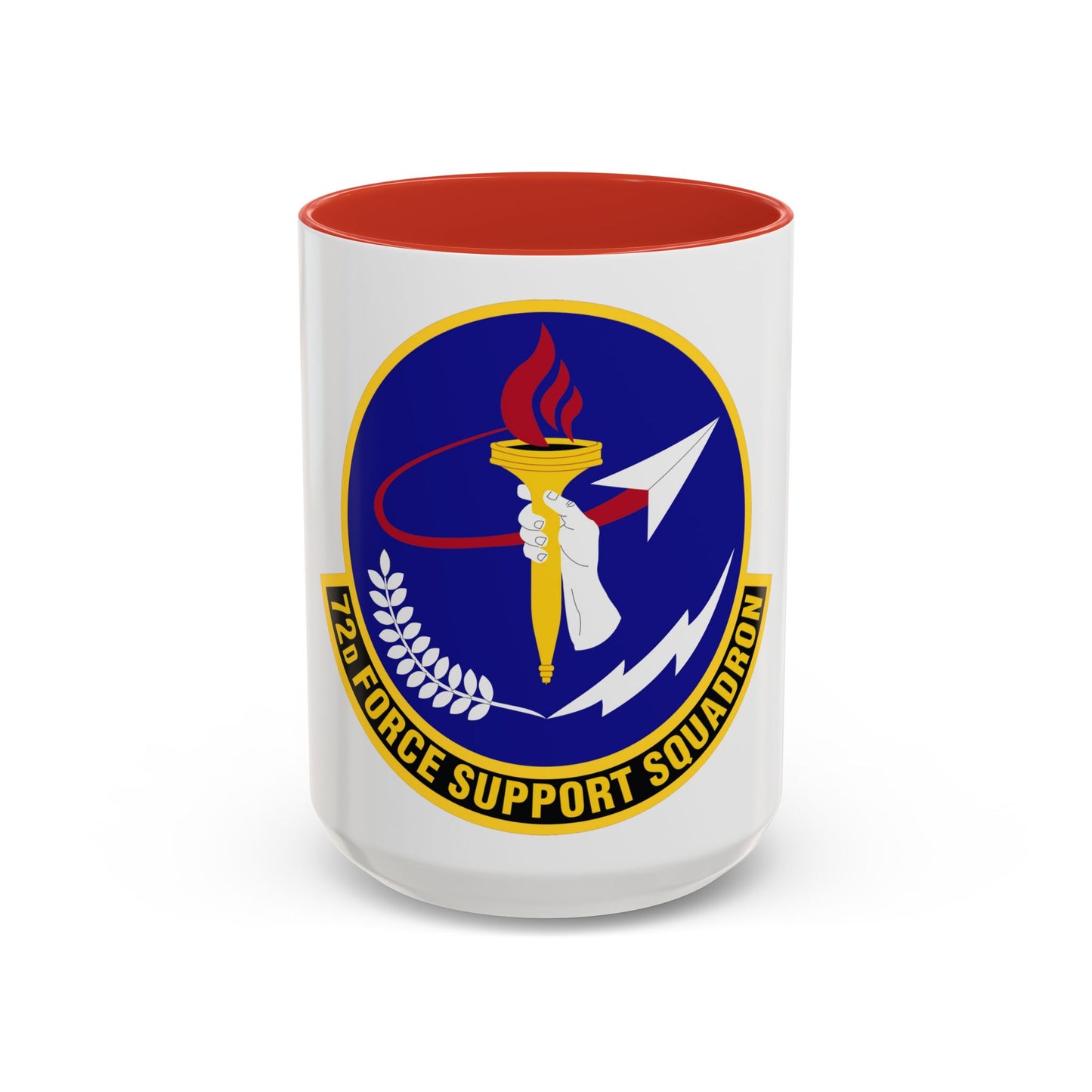 72d Force Support Squadron (U.S. Air Force) Accent Coffee Mug