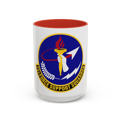 72d Force Support Squadron (U.S. Air Force) Accent Coffee Mug