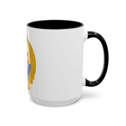 Coat of Arms of the Socialist Republic of Croatia - Accent Coffee Mug