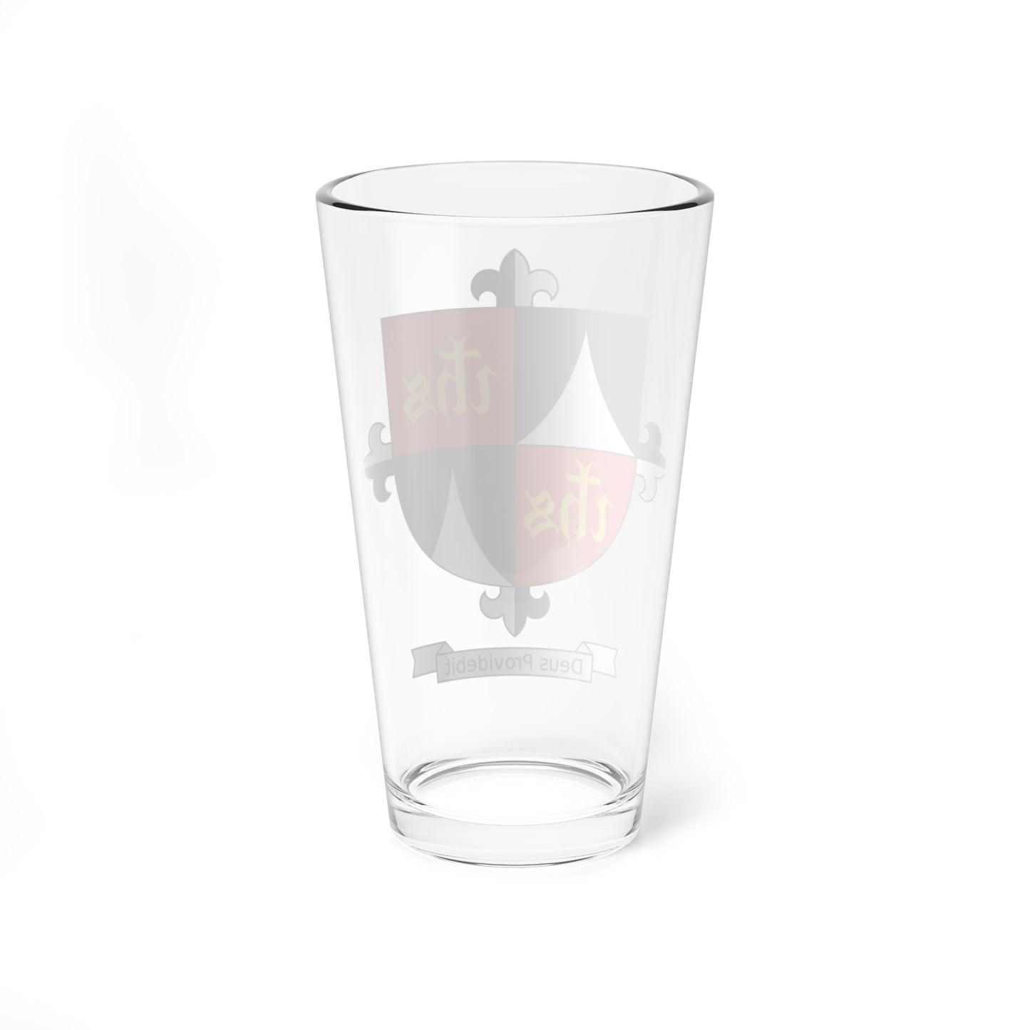 Dominican US Western province coat of arms Deus Providebit motto variant (United States) (Coat of Arms) Pint Glass 16oz