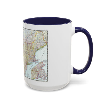 USA - Northeastern (1945) (Map) Accent Coffee Mug