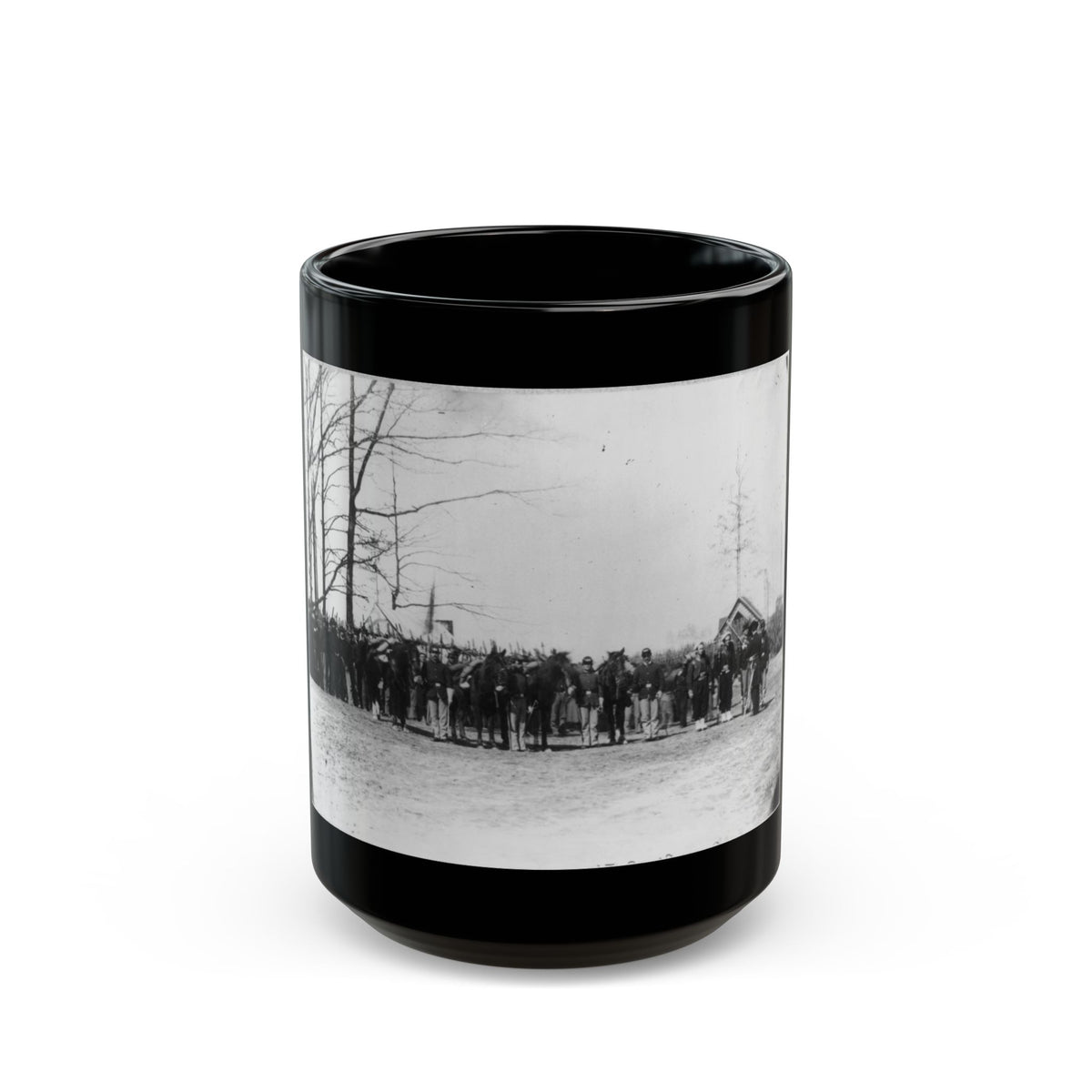 Group Of Provost Guards At Headquarters, Army Of The Potomac (U.S. Civil War) Black Coffee Mug