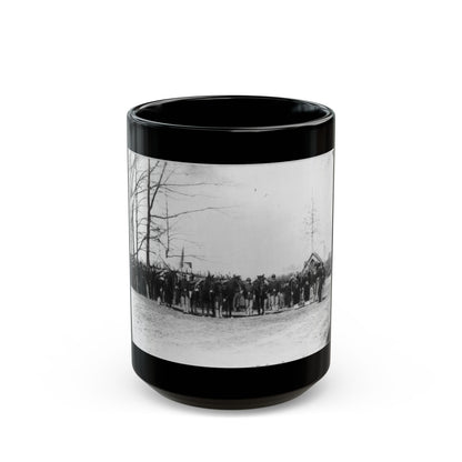 Group Of Provost Guards At Headquarters, Army Of The Potomac (U.S. Civil War) Black Coffee Mug
