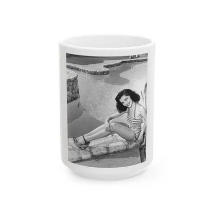 Debra Paget #629 (Vintage Female Icon) White Coffee Mug-15oz-Go Mug Yourself