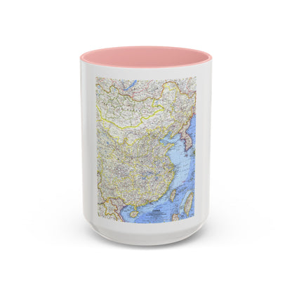 China (1964) (Map) Accent Coffee Mug