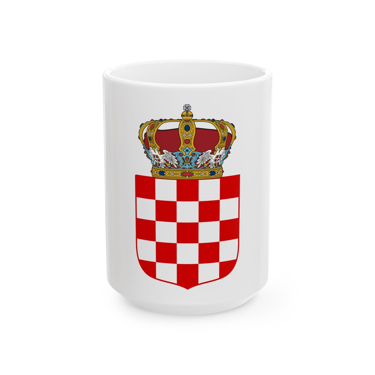 Coat of Arms of the Banate of Croatia - White Coffee Mug