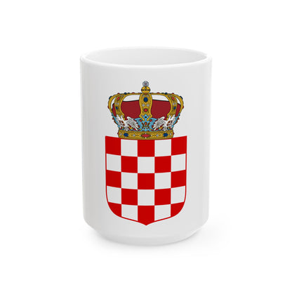 Coat of Arms of the Banate of Croatia - White Coffee Mug