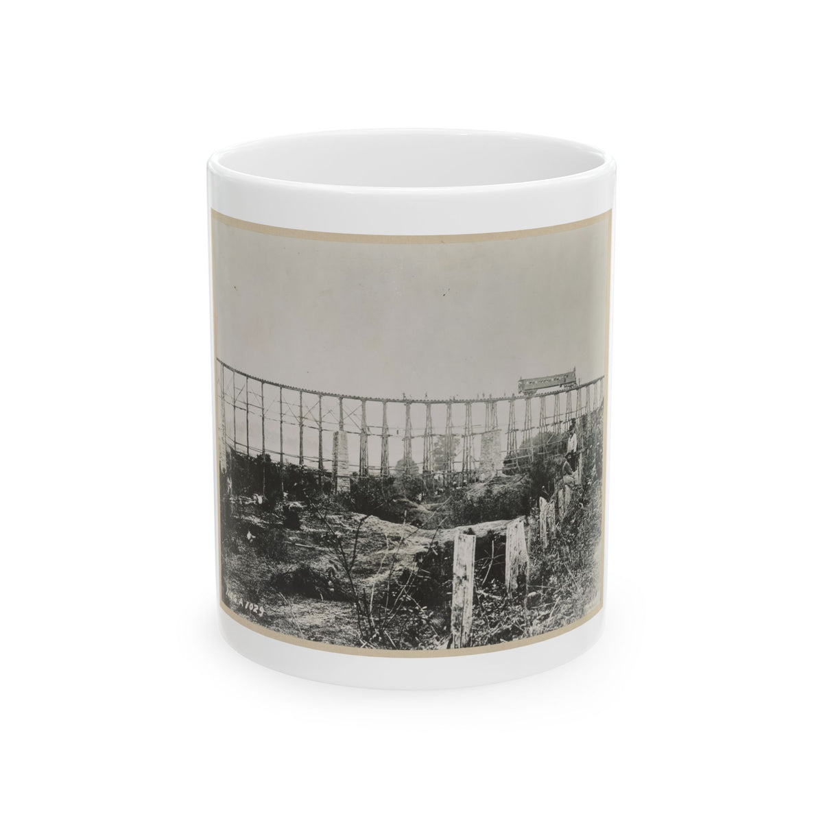 Bridge Over Running Water Creek Destroyed During The Civil War (U.S. Civil War) White Coffee Mug