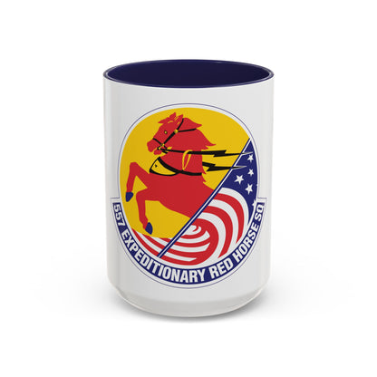 557th Expeditionary Red Horse Squadron (U.S. Air Force) Accent Coffee Mug