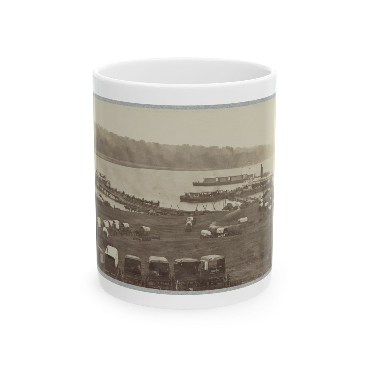 Belle Plain Landing, Va. (U.S. Civil War) White Coffee Mug