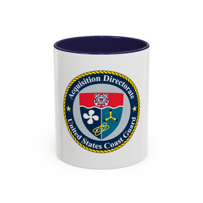 USCG Acquisition Directorate (U.S. Coast Guard) Accent Coffee Mug