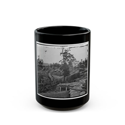 Atlanta, Ga. Confederate Palisades And Chevaux-De-Frise Near Potter House (U.S. Civil War) Black Coffee Mug