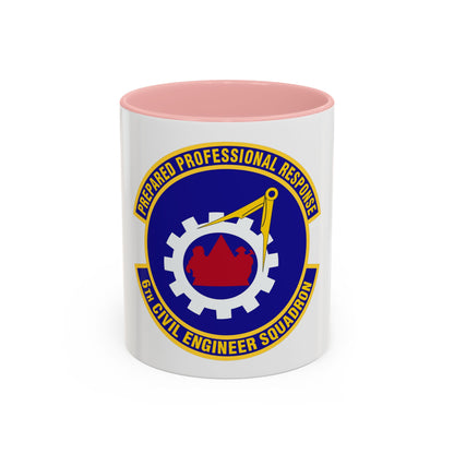 6th Civil Engineer Squadaron (U.S. Air Force) Accent Coffee Mug
