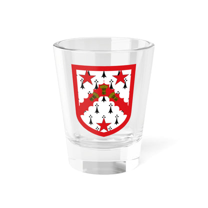 Escutcheon of the Baxter baronets of Invereighty 1918 (Scotland) (Coat of Arms) Shot Glass 1.5oz