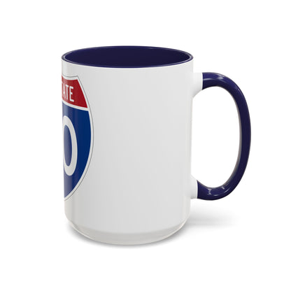 Interstate 40 (U.S. Highways) Accent Coffee Mug