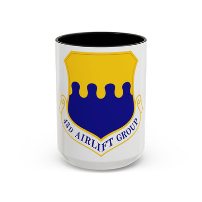 43d Airlift Group (U.S. Air Force) Accent Coffee Mug