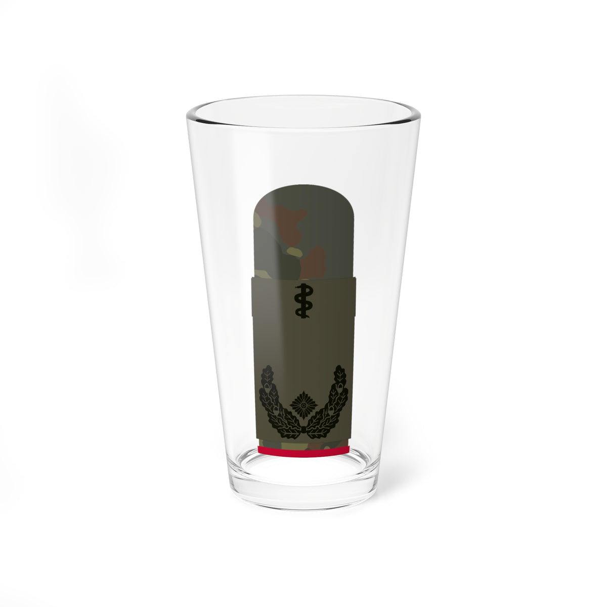 HA OS5 51b Oberstabsarzt i.G. HM L (Military Rank) Pint Glass 16oz