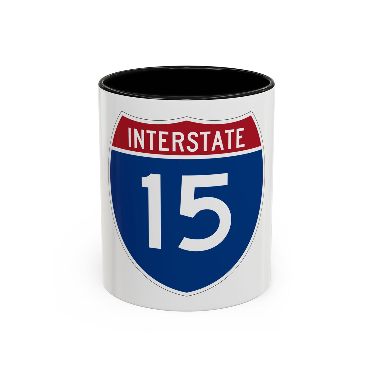 Interstate 15 (U.S. Highways) Accent Coffee Mug
