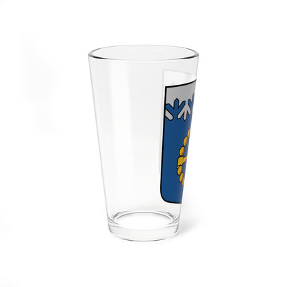 Kurmenes pagasta ģerbonis (Latvia) (Coat of Arms) Pint Glass 16oz