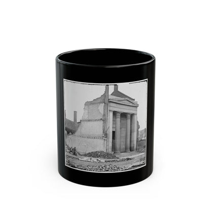 Richmond, Va. Ruins Of The Exchange Bank (Main Street) With The Facade Nearly Intact (U.S. Civil War) Black Coffee Mug