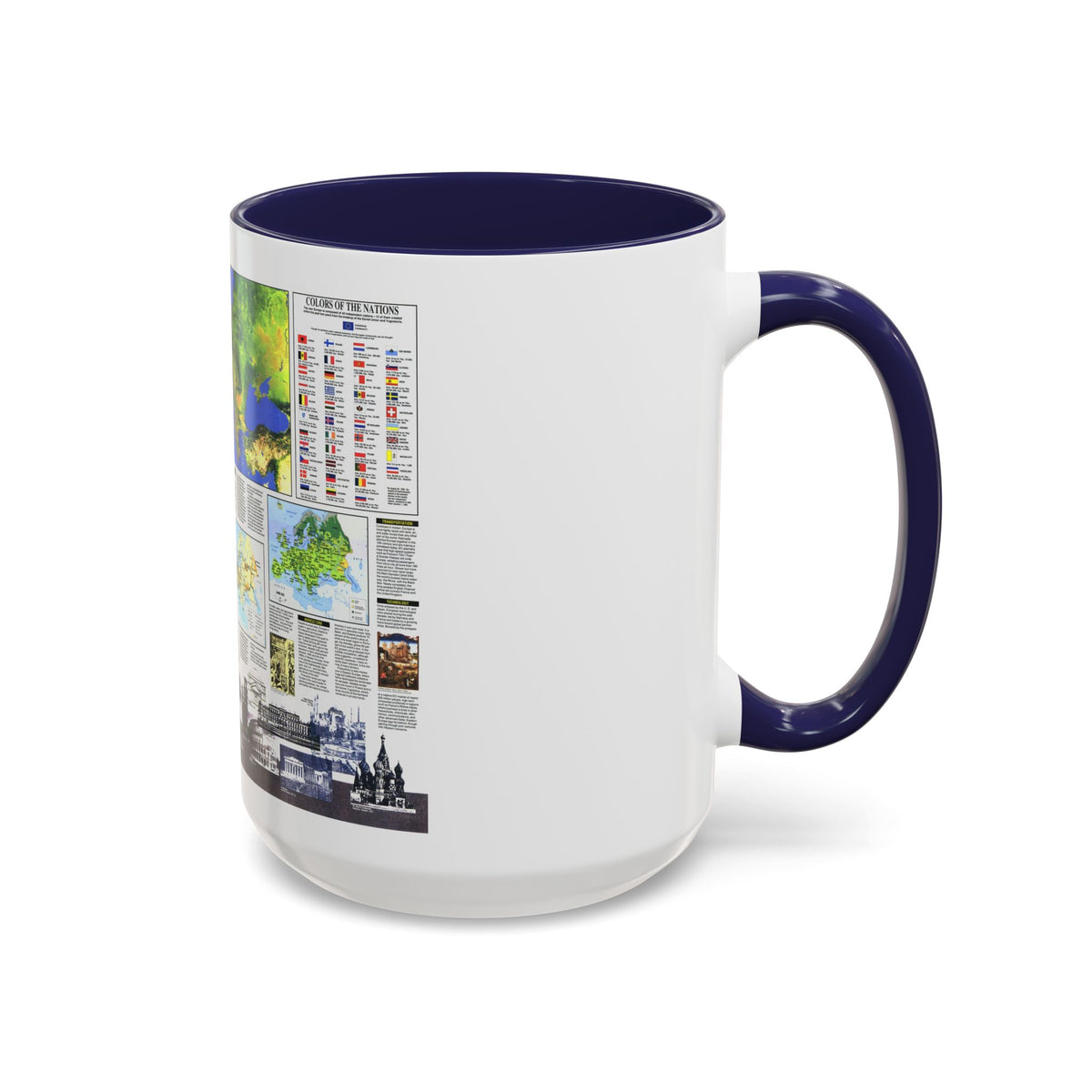 Europe, The New (1992) (Map) Accent Coffee Mug