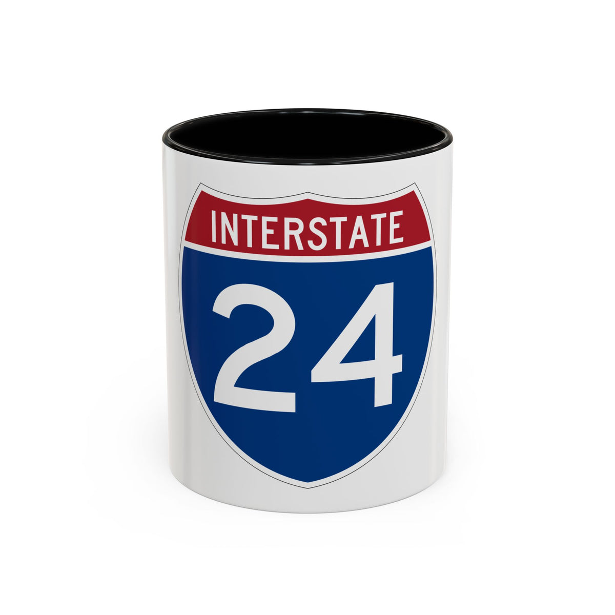 Interstate 24 (U.S. Highways) Accent Coffee Mug