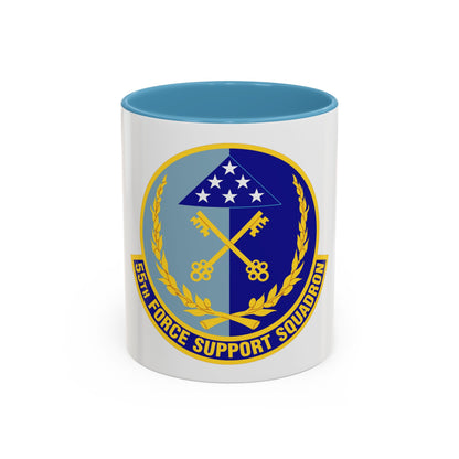 55th Force Support Squadron (U.S. Air Force) Accent Coffee Mug