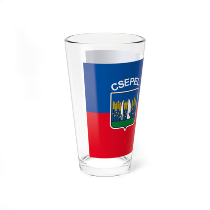 Flag of the 21st District of Budapest 1996-2011 (Hungary) Pint Glass 16oz