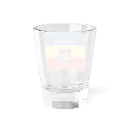 Flag of Sfatul Tarii obverse (Moldova) (Coat of Arms) Shot Glass 1.5oz