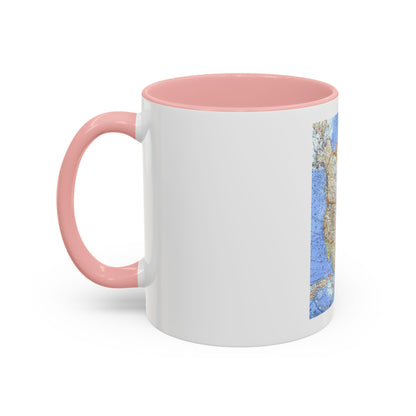 North America (1964) (Map) Accent Coffee Mug