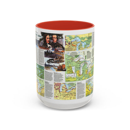 Canada - The Great Lakes 2 (1987) (Map) Accent Coffee Mug