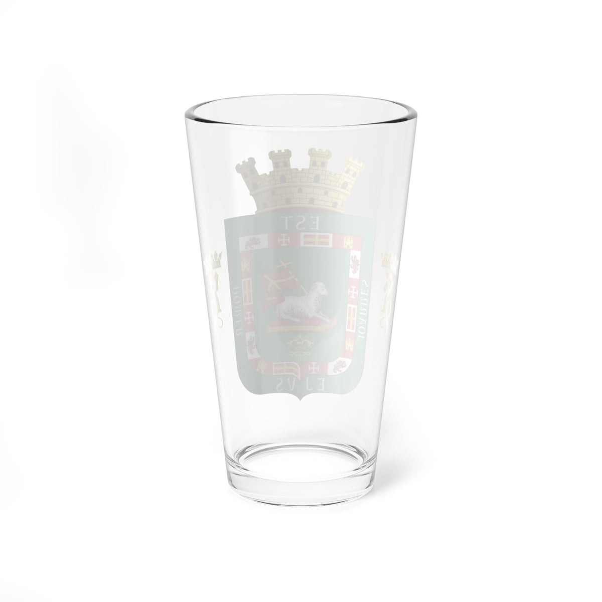 Puerto Rico Coat of Arms First Spanish Republic 1873 (Puerto Rico) (Coat of Arms) Pint Glass 16oz