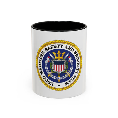 USCG Maritime Safety And Security Team (U.S. Coast Guard) Accent Coffee Mug